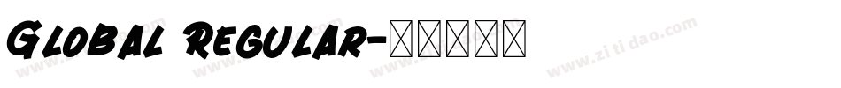 Global Regular字体转换